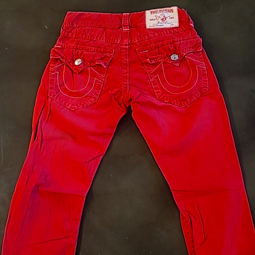 True Religion Slim Straight Jean's Men's Size 28 Authentic